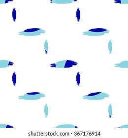 Seamless abstract hand drawn brushstroke shapes pastel colored pattern texture . Simple modern geometric chevron print in vector Hand drawn hipster stylish pattern . 