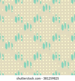Seamless abstract hand drawn brushstroke shapes  pattern texture . Simple modern geometric chevron print in vector Hand drawn hipster stylish pattern . 