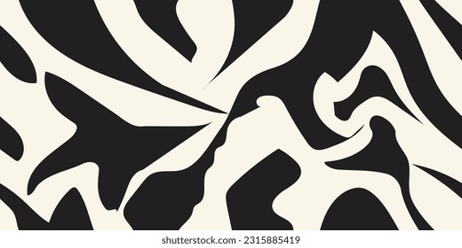 Seamless abstract hand drawn. Minimal contemporary pattern. Vector illustration