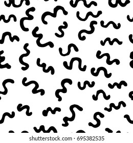 Seamless abstract hand drawn modern pattern