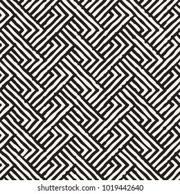 Seamless abstract hand drawn pattern. Vector freehand lines background texture. Ink brush strokes simple geometric design.
