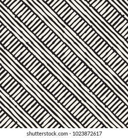 Seamless abstract hand drawn pattern. Vector freehand lines background texture. Ink brush strokes simple geometric design.