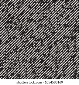Seamless abstract hand drawn pattern. Vector freehand lines background texture. Ink brush strokes simple geometric design.
