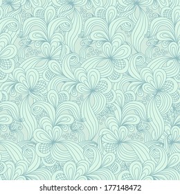 Seamless abstract hand drawn pattern
