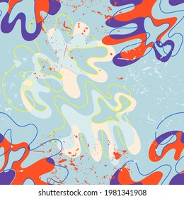 Seamless abstract hand drawn pattern fot texture, textile, prints