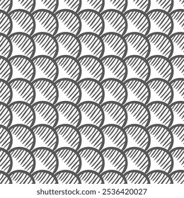 Padrão de desenho à mão abstrato sem costura