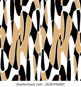 Seamless abstract hand drawn pattern. Vector Illustration.