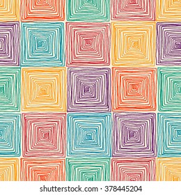 Seamless abstract hand drawn pattern