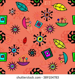 Seamless abstract hand drawn pattern with scratch effect. EPS10 vector.