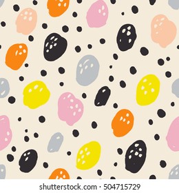 Seamless abstract hand drawn pattern