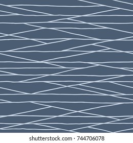 Seamless abstract hand drawn pattern with messy lines