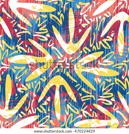 Seamless abstract hand drawn pattern