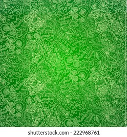 Seamless abstract hand-drawn floral pattern, doodle background. Seamless pattern can be used for wallpaper, pattern fills, web page background,surface textures. Gorgeous seamless floral background
