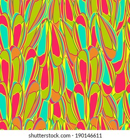 Seamless abstract hand-drawn ornament pattern, wavy background. Seamless pattern can be used for wallpaper, pattern fills, web page background, surface textures. 