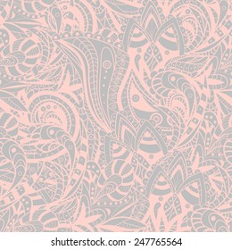 Seamless abstract hand-drawn ornament pattern, wavy background. Seamless pattern can be used for wallpaper, pattern fills, web page background,surface textures. 
