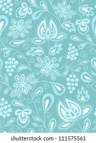 Seamless abstract hand-drawn pattern. Seamless pattern can be used for wallpaper, pattern fills, web page background,surface textures. Floral textile background