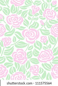 Seamless abstract hand-drawn pattern. Seamless pattern can be used for wallpaper, pattern fills, web page background,surface textures. Floral textile background