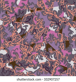 Seamless abstract hand-drawn pattern. EPS10 vector illustration.