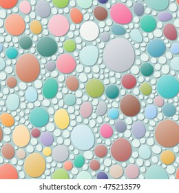 Seamless abstract hand-drawn pattern like stone shape.