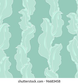 Seamless abstract hand-drawn pattern looks like grass