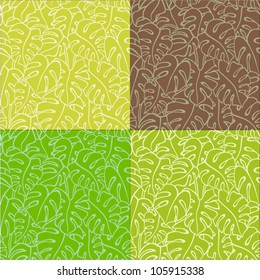 Seamless abstract hand-drawn pattern - vector