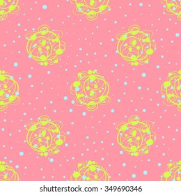 Seamless abstract hand-drawn pattern. Vector illustration