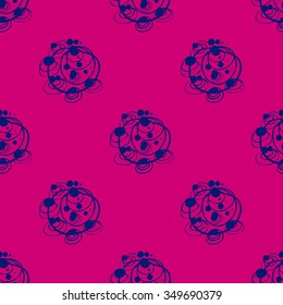 Seamless abstract hand-drawn pattern. Vector illustration