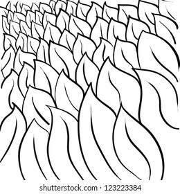 seamless abstract hand-drawn pattern, waves background. Seamless pattern can be used for wallpaper, pattern fills, web page background,surface textures. Gorgeous seamless floral background