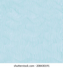 Seamless abstract hand-drawn pattern, waves background
