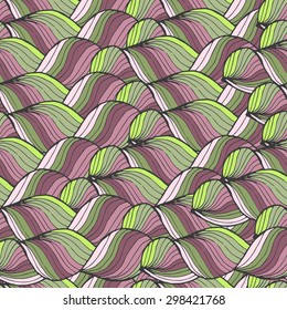 Seamless abstract hand-drawn pattern, waves background. Seamless pattern can be used for wallpaper, pattern fills, web page background,surface textures. Gorgeous seamless wave background