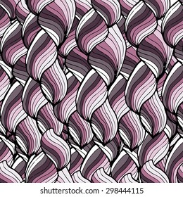Seamless abstract hand-drawn pattern, waves background. Seamless pattern can be used for wallpaper, pattern fills, web page background,surface textures. Gorgeous seamless wave background