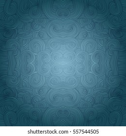Seamless abstract hand-drawn pattern, waves background