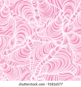 seamless abstract hand-drawn pattern, waves background