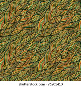 seamless abstract hand-drawn pattern, waves background