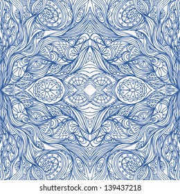 Seamless abstract hand-drawn  pattern, wavy background. Seamless pattern can be used for wallpaper, pattern fills, web page background,surface textures.