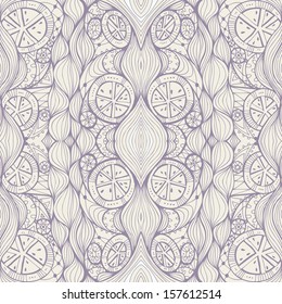 Seamless abstract hand-drawn pattern, wavy background. Seamless pattern can be used for wallpaper, pattern fills, web page background,surface textures. Vector illustration.