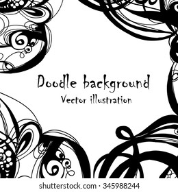 Seamless abstract hand-drawn retro waves pattern, wavy background.