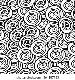 Seamless abstract hand-drawn retro waves pattern, wavy background. Seamless pattern can be used for wallpaper, pattern fills, web page background,surface textures.