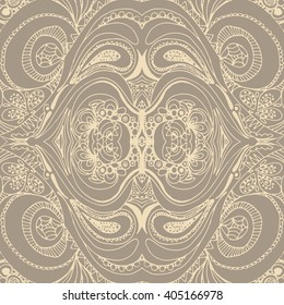 Seamless abstract hand-drawn retro waves pattern, wavy background. Seamless pattern can be used for wallpaper, pattern fills, web page background,surface textures.