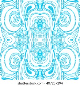 Seamless abstract hand-drawn retro waves pattern, wavy background. Seamless pattern can be used for wallpaper, pattern fills, web page background,surface textures.