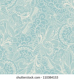 Seamless abstract hand-drawn waves pattern, wavy background. Seamless pattern can be used for wallpaper, pattern fills, web page background,surface textures. Gorgeous seamless floral background