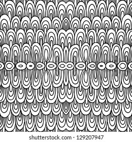 Seamless abstract hand-drawn waves pattern, wavy background. Seamless pattern can be used for wallpaper, pattern fills, web page background,surface textures.
