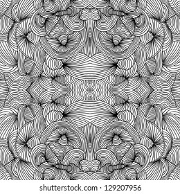 Seamless abstract hand-drawn waves pattern, wavy background. Seamless pattern can be used for wallpaper, pattern fills, web page background,surface textures.