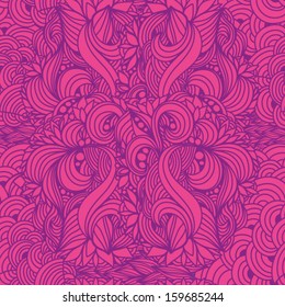 Seamless abstract hand-drawn waves pattern, wavy background. Seamless pattern can be used for wallpaper, pattern fills, web page background,surface textures. Gorgeous seamless floral background.