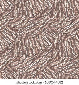 Seamless abstract hand-drawn waves pattern, wavy background. Can be used for wallpaper, pattern fills, web page, surface textures.