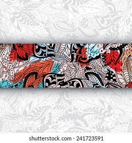 Seamless abstract hand-drawn waves pattern, wavy background. Seamless pattern  can be used for wallpaper, pattern fills, web page background,surface textures.  Gorgeous seamless floral background 