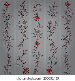 Seamless abstract hand-drawn waves pattern. Seamless pattern  can be used for wallpaper, pattern fills, web page background,surface textures.  Gorgeous seamless floral background