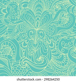 Seamless abstract hand-drawn waves pattern, wavy background. Seamless pattern can be used for wallpaper, pattern fills, web page background,surface textures.
