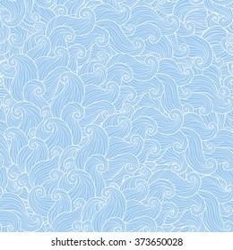 Seamless abstract hand-drawn waves pattern, wavy background. Seamless pattern can be used for wallpaper, pattern fills, web page background,surface textures. Gorgeous seamless background
