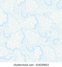 Seamless abstract hand-drawn waves pattern. Seamless pattern can be used for wallpaper, pattern fills, web page background,surface textures. Seamless floral background